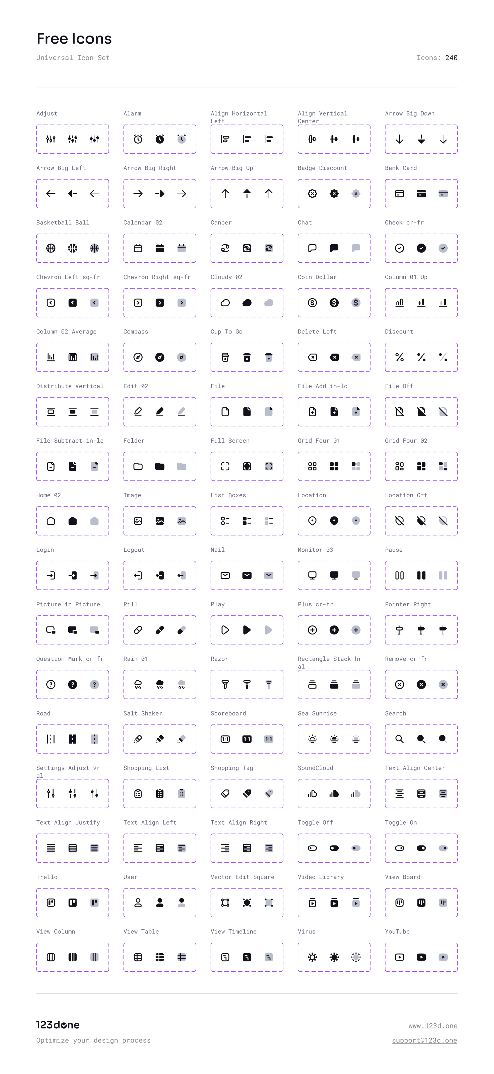 Universal Icon Set | Preview