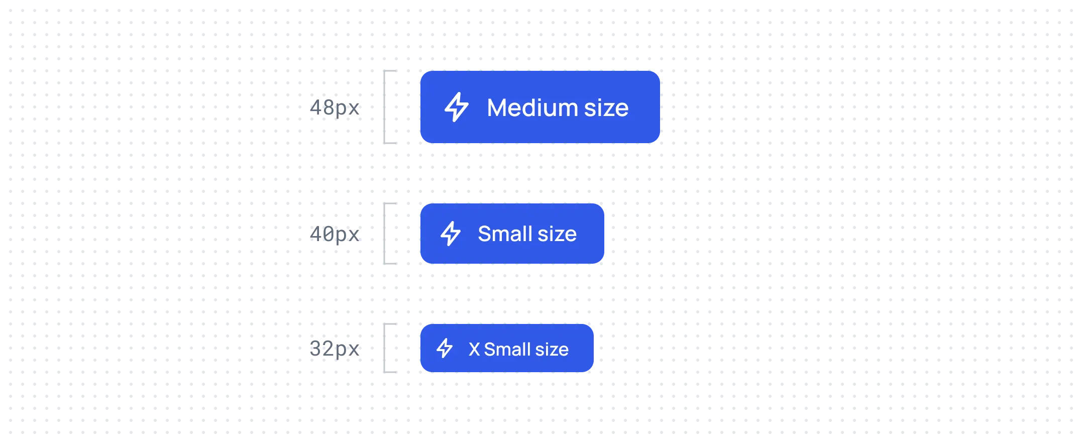 Button sizes